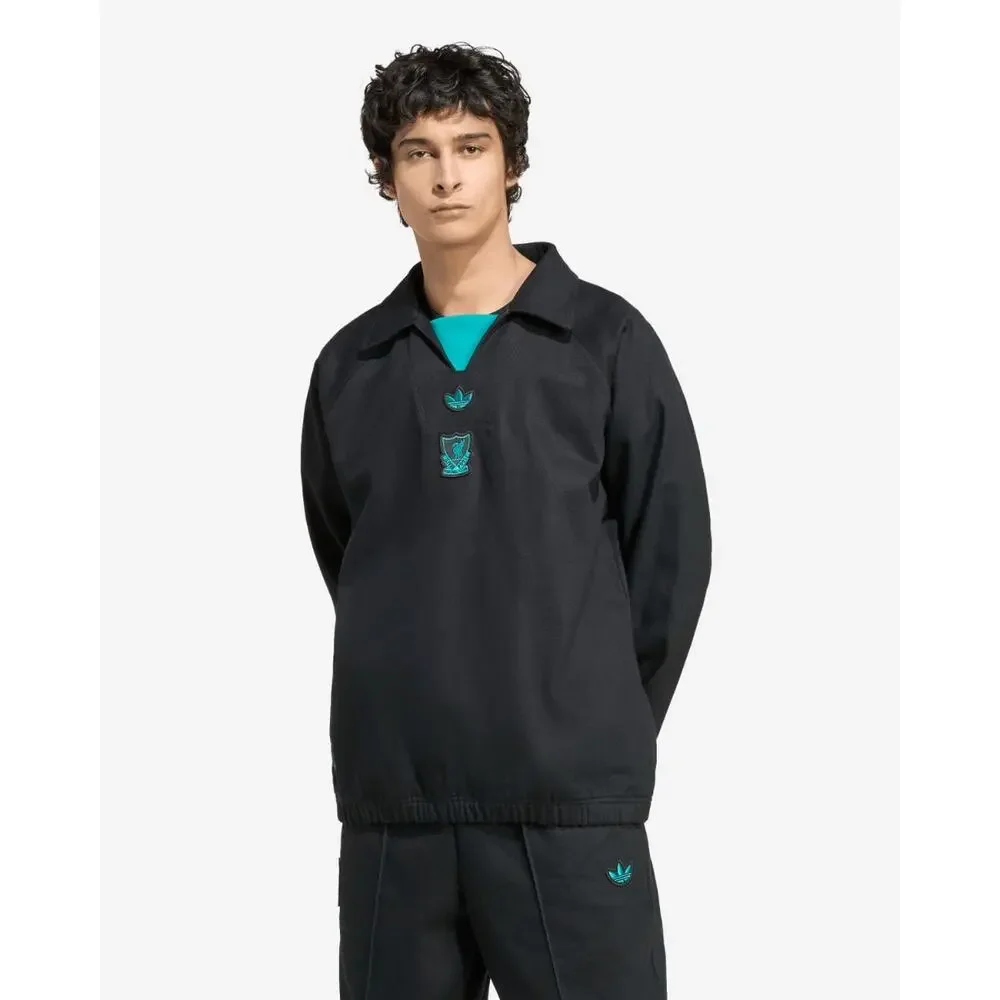 Adidas Liverpool FC Terrace Icons Drill Sweatshirt in black Medium men